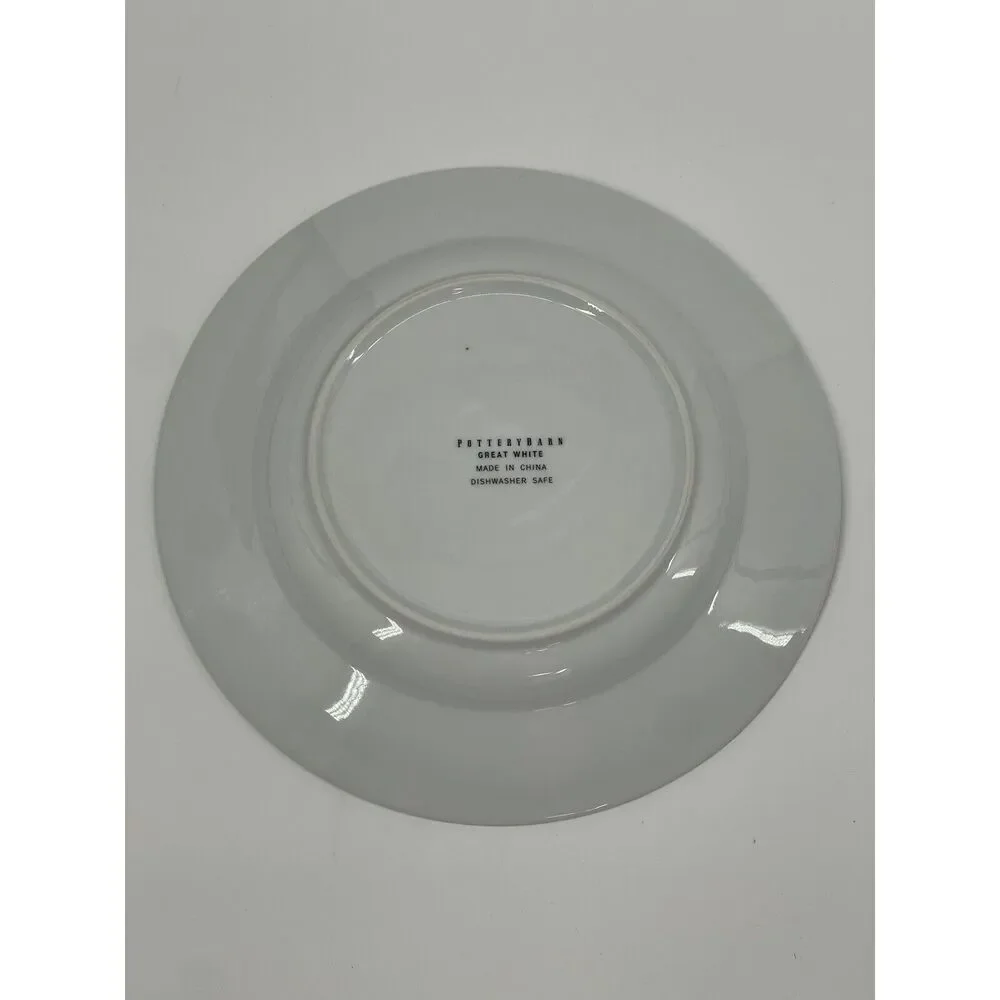Pottery Barn GREAT WHITE Yellow 10.5” DINNER PLATE Discontinued Easter Spring